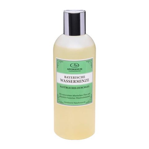 Duschgel Bayerische Wasserminze, Apomanum, 100% natürlich, mit naturreinen ätherischen Pflanzenölen, 250 ml, Körperpflege - luterna.de