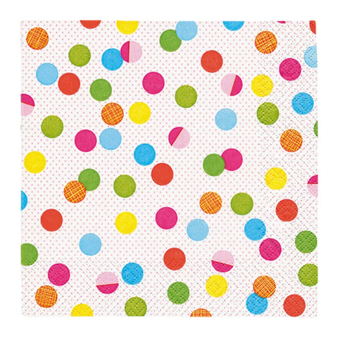 Lunchservietten „Party Dots“, 33x33 cm, 3-lagig, Home Fashion®, 20 Stück - luterna.de