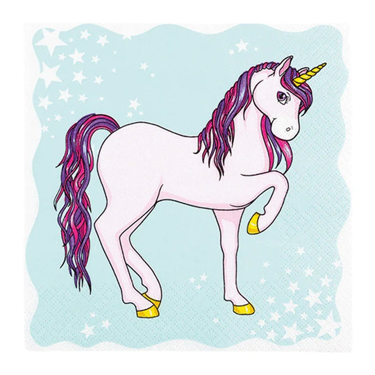 Lunchservietten „Unicorn“, 33x33 cm, 3-lagig, Home Fashion®, 20 Stück