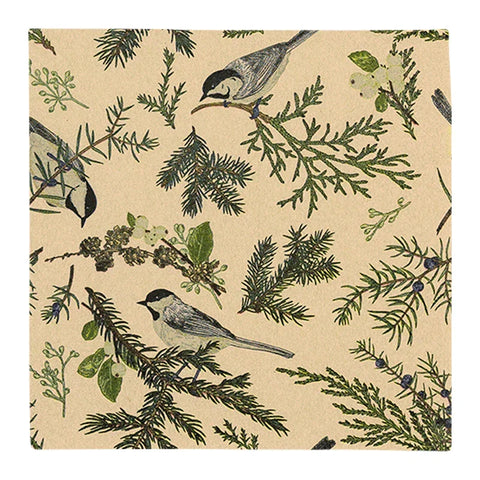 Recyclingservietten „Charcoal on Twigs“, 33x33 cm, 2-lagig, Home Fashion®, 20 Stück - luterna.de