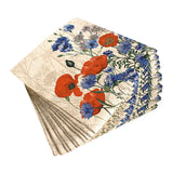 Recyclingservietten „Wild Poppies“, 33x33 cm, 2-lagig, Home Fashion®, 20 Stück - luterna.de