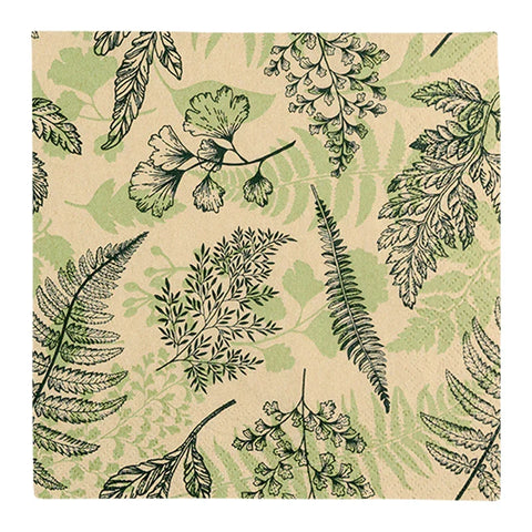 Recyclingservietten „Shapes of Nature“, 33x33 cm, 2-lagig, Home Fashion®, 20 Stück - luterna.de