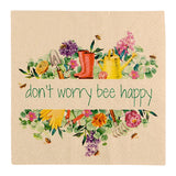 Recyclingservietten „Bee Happy“, 33x33 cm, 2-lagig, Home Fashion®, 20 Stück - luterna.de