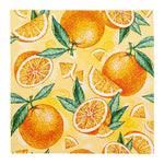 Lunchservietten „Pieces of Orange“, 33x33 cm, 3-lagig, Home Fashion®, 20 Stück