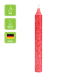 Baumkerzen aus Stearin, 100/13 mm, Rot, KERZENFARM HAHN, Brenndauer ca. 2h, 20 Stück pro Verpackung - luterna.de