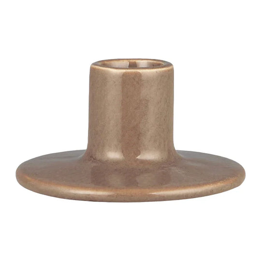 Kerzenhalter für Stabkerzen mit Ø22 mm, Braun, H46/Ø90 mm, Ib Laursen