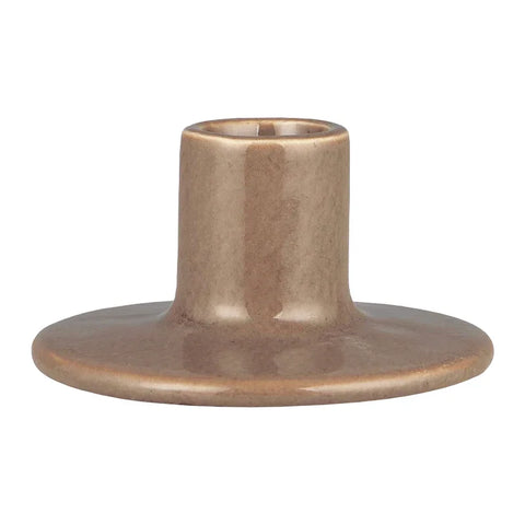 Kerzenhalter für Stabkerzen mit Ø22 mm, Braun, H46/Ø90 mm, Ib Laursen - luterna.de