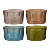 Kerzenhalter aus Glas für Stabkerzen mit Ø22 mm, Bunt, H30/Ø50 mm, Ib Laursen, 4 Stück pro Verpackung - luterna.de