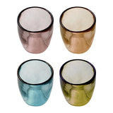 Kerzenhalter aus Glas für Stabkerzen mit Ø22 mm, Bunt, H75/Ø70 mm, Ib Laursen, 4 Stück pro Verpackung - luterna.de