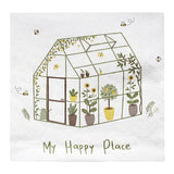 Papierservietten „Treibhaus“, 33x33 cm, dekorativ, Ib Laursen, 20 Stück - luterna.de