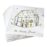 Papierservietten „Treibhaus“, 33x33 cm, dekorativ, Ib Laursen, 20 Stück - luterna.de