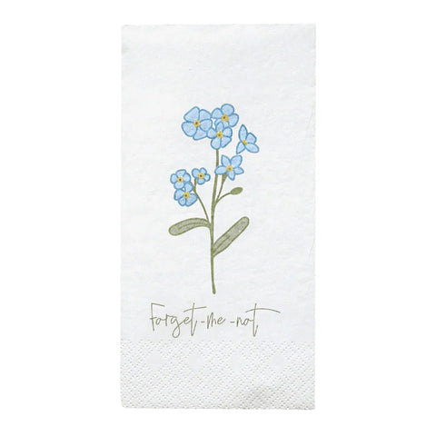 Papierservietten „Forget-me-not“, 40x40 cm, dekorativ, Ib Laursen, 16 Stück - luterna.de