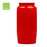 Kompositionsöllicht Nr. 7, Rot, BOLSIUS, 30% Ölgehalt, 140/67 mm, Brenndauer ca. 85h, Karton mit 24 Stück, Grabkerzen - luterna.de