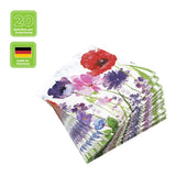 Cocktailservietten „Meadow of Flowers“, 25x25 cm, 3-lagig, Home Fashion®, 20 Stück - luterna.de