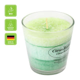 Duftkerze im Glas, Citrus-Rosmarin, 100% pflanzliches Stearin, KERZENFARM HAHN, mit reinen ätherischen Ölen, Brenndauer ca. 24h - luterna.de