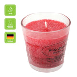Duftkerze im Glas, Rote Beeren, 100% pflanzliches Stearin, KERZENFARM HAHN, mit reinen ätherischen Ölen, Brenndauer ca. 24h - luterna.de