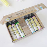 KREUL Candle Pen, 6er Set Bee Happy, Kerzenstifte mit feiner Malspitze, zum Bemalen & Verzieren von Kerzen, mit Bienenwachs - luterna.de
