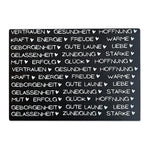 Kerzenfolie, Kerzentattoo "Nimm dir...Begriffe", Weiß, DIN A5