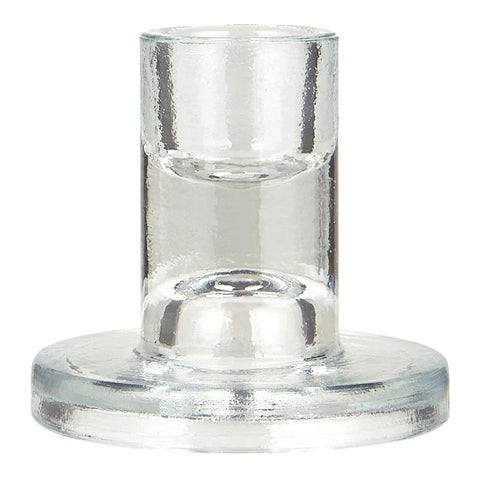 Kerzenhalter aus Glas für Stabkerzen mit Ø22 mm, H60/Ø65 mm, Ib Laursen - luterna.de