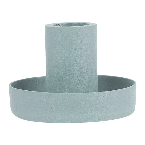 Kerzenhalter für Stabkerzen mit Ø13 mm, Blau, H40/Ø50 mm, Ib Laursen - luterna.de