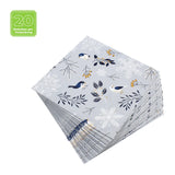 Lunchservietten „Birds and Twigs“, 33x33 cm, 3-lagig, Home Fashion®, 20 Stück