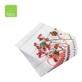 Lunchservietten „Cottage Rosehip“, 33x33 cm, 3-lagig, Home Fashion®, 20 Stück