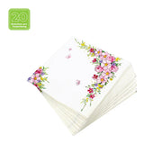 Lunchservietten „Cute Flowers“, 33x33 cm, 3-lagig, Home Fashion®, 20 Stück