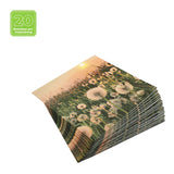 Lunchservietten „Dandelion Clock“, 33x33 cm, 3-lagig, Home Fashion®, 20 Stück