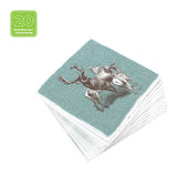 Lunchservietten „Deer Family“, 33x33 cm, 3-lagig, Home Fashion®, 20 Stück