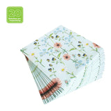 Lunchservietten „Little Garden“, 33x33 cm, 3-lagig, Home Fashion®, 20 Stück