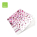 Lunchservietten „Lovely Hearts“, 33x33 cm, 3-lagig, Home Fashion®, 20 Stück