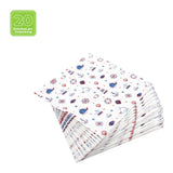 Lunchservietten „Nautical Pattern“, 33x33 cm, 3-lagig, Home Fashion®, 20 Stück