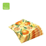Lunchservietten „Pieces of Orange“, 33x33 cm, 3-lagig, Home Fashion®, 20 Stück