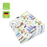 Lunchservietten „Pirates“, 33x33 cm, 3-lagig, Home Fashion®, 20 Stück - luterna.de