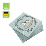 Lunchservietten „Rocking Horse“, 33x33 cm, 3-lagig, Home Fashion®, 20 Stück - luterna.de