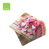 Lunchservietten „Summer Bunch“, 33x33 cm, 3-lagig, Home Fashion®, 20 Stück