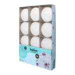 Maxi-Schwimmkerzen, Weiß, BOLSIUS, 29/77 mm, Brenndauer ca. 8h, Box mit 12 Stück