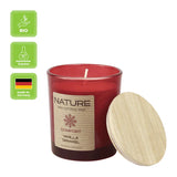 NATURE COMFORT, Duftkerze im Glas, Vanilla Caramel, 100% NATURAL WAX, 85/70 mm, Brenndauer ca. 25h - luterna.de