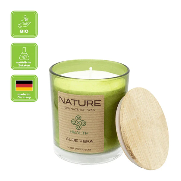 NATURE Duftkerze im Glas Aloe Vera, WENZEL, 28h – luterna.de