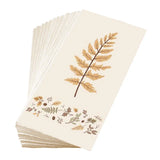 Papierservietten „Farnblatt & Blattborte“, 40x40 cm, dekorativ, Ib Laursen, 16 Stück