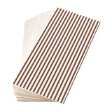 Papierservietten „Mit braunen Streifen“, 40x40 cm, dekorativ, Ib Laursen, 16 Stück