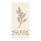 Papierservietten „Olivenzweig & Blattborte“, 40x40 cm, dekorativ, Ib Laursen, 16 Stück