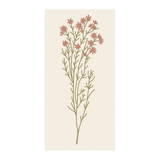 Papierservietten „Rosa Blume“, 40x40 cm, dekorativ, Ib Laursen, 16 Stück