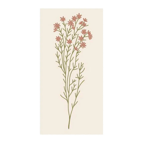 Papierservietten „Rosa Blume“, 40x40 cm, dekorativ, Ib Laursen, 16 Stück