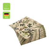 Recyclingservietten „Charcoal on Twigs“, 33x33 cm, 2-lagig, Home Fashion®, 20 Stück - luterna.de