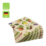Recyclingservietten „Fruit Lovers“, 33x33 cm, 2-lagig, Home Fashion®, 20 Stück - luterna.de