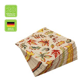 Recyclingservietten „Leaves Allover“, 33x33 cm, 2-lagig, Home Fashion®, 20 Stück - luterna.de