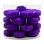 Schwimmkerzen klein, Lila, 50/30 mm, WENZEL, Brenndauer ca. 4h, Box mit 28 Stück