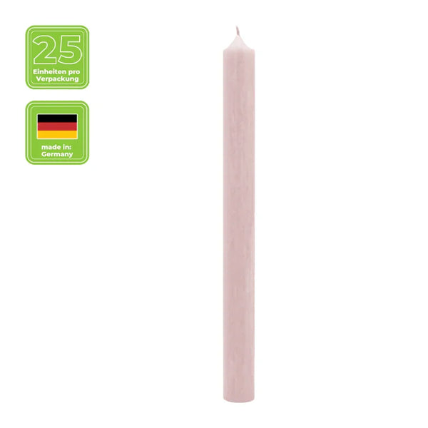 Hyoola Stabkerzen 25cm - 12er Pack Gelb | Lange Brenndauer 10 Stunden | Unparfümierte Tafelkerzen