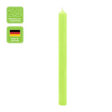 Stabkerzen aus Paraffin, 250/22 mm, Pastellgrün, KERZENFARM HAHN, Brenndauer ca. 12h, 25 Stück pro Verpackung - luterna.de